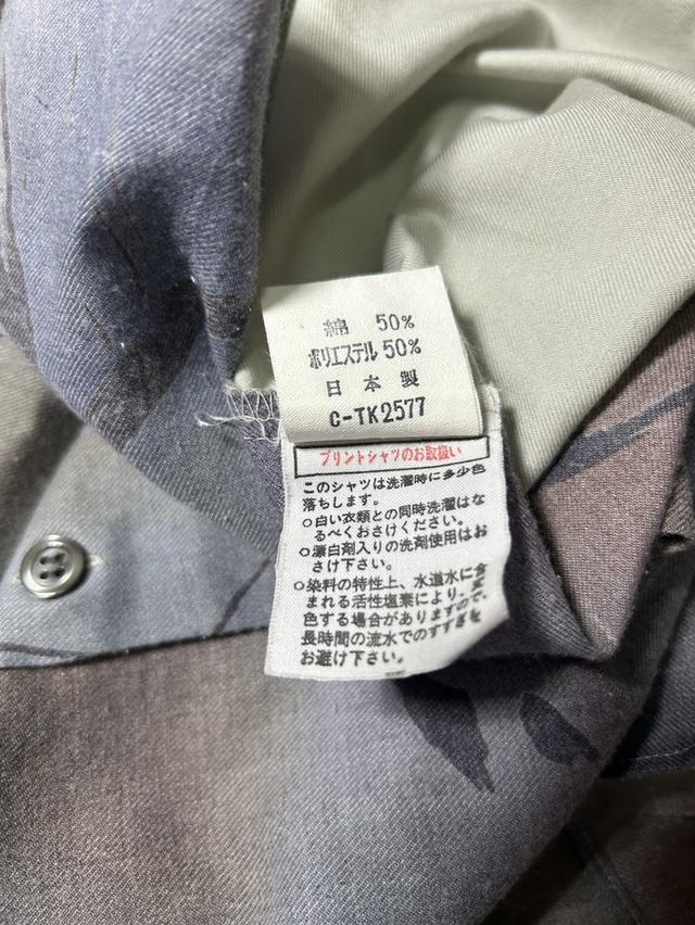 🔥 RARE! MADE IN JAPAN 90s เสื้อเชิ้ต CALL BACHULER ทูโทนแผงอกลายอาร์ต สภาพกริบ 🔥 รูปที่ 6