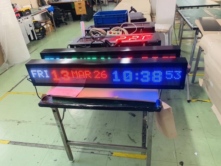 นาฬิกาดิจิตอล ติดผนัง ติดในอาคาร ติดนอกอาคาร รูปที่ 1