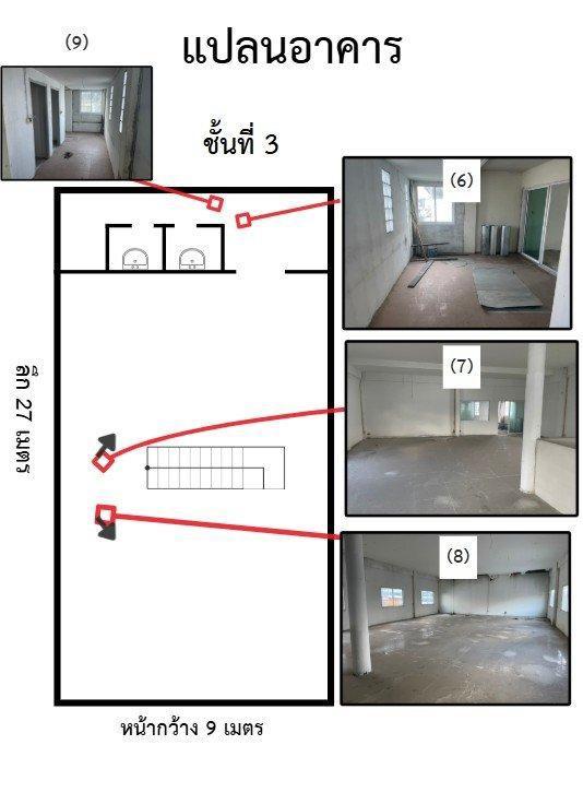 ขาย/ให้เช่า อาคารพาณิชย์ 3 ชั้น 2 คูหา ติดถนนพหลโยธิน ใกล้ห้าแยกพ่อขุน เมืองเชียงราย 9