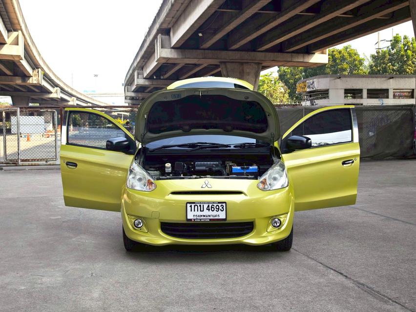 ขายรถ Mitsubishi Mirage 1.2 ปี 2013 สีเหลือง เกียร์ธรรมดา รูปที่ 15