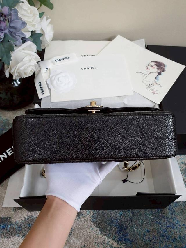 เทียบแท้สุด🔥หนังอิตาลี New Chanel classic 9" Caviar Microchip fullset ✅ 16,500฿🔥 6