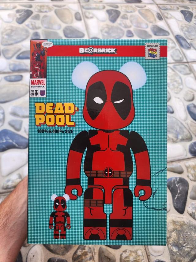 Very Rare Bearbrick Deadpool 400%+100% 1