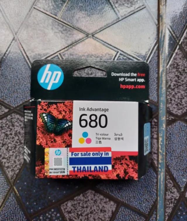 หมึกพิมพ์แท้ Hp 680 Ink Tri color (F6V26AA) 2