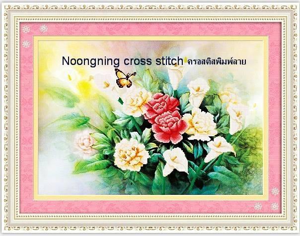 ร้าน Noongning Cross stitch ครอสติสพิมพ์ลาย จำหน่ายอุปกรณ์ครอสติส ภาพติดเพชร1014 6