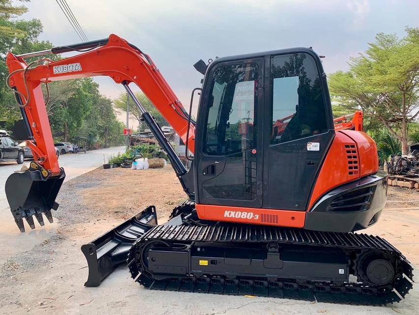 รถแม็คโคร KUBOTA KX080-3  4