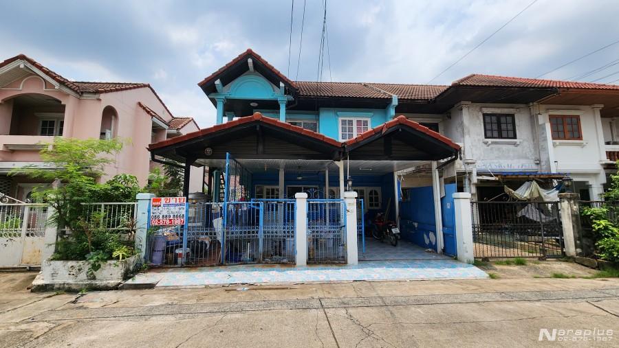 68050668 : ขายบ้านแฝด 2 ชั้น บนเนื้อที่ขนาด 34 ตารางวา หมู่บ้านสราญรมย์ ติดถนนเกษตร-นวมินทร์ บึงกุ่ม กรุงเทพฯ 1