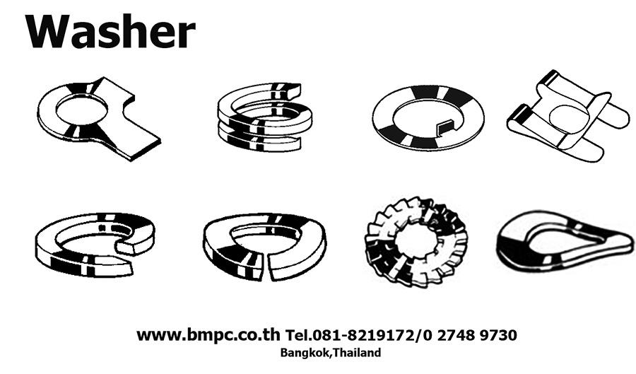 Hexagon head bolt, Bolt with flange, Shoulder screw, Set screw, screw plug, thin nut, lock nut, Castle nut, Locking disc spring, tab washer, e-ring, s