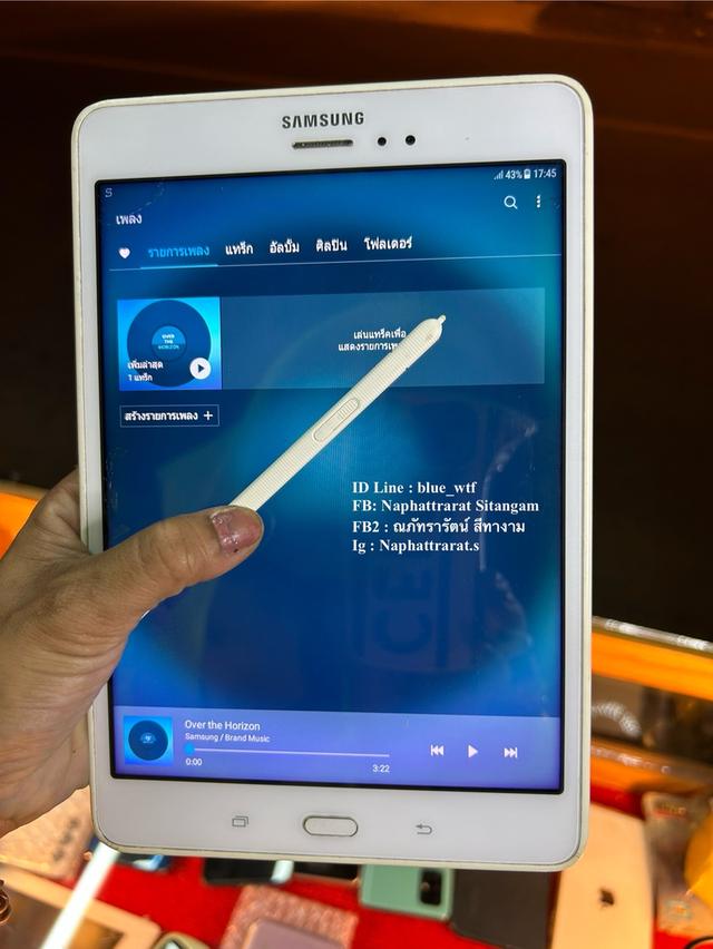 Samsung Tab A 8.0  With Spen  จอ8นิ้วรองรับ4G ใส่ซิมโทรได้ ปากกาในตัว ใช้งานปกติ