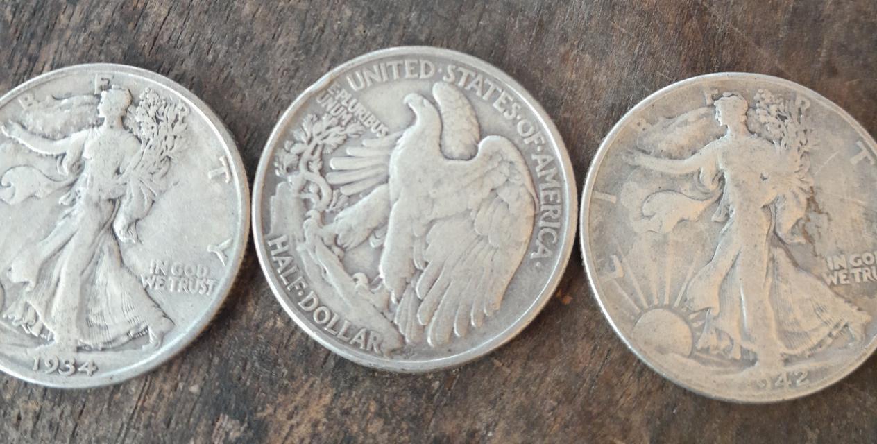 เหรียญเก่าUS Dollas Jefferson..Lincoln and Queen Elizabeth