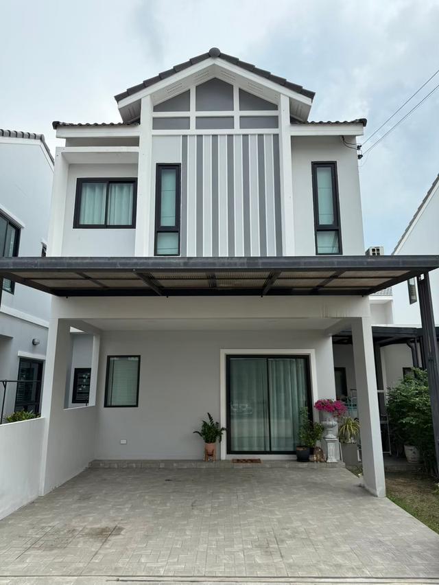 หมู่บ้าน มณีรินทร์ปาร์ค บางพระ ขายถูก 3