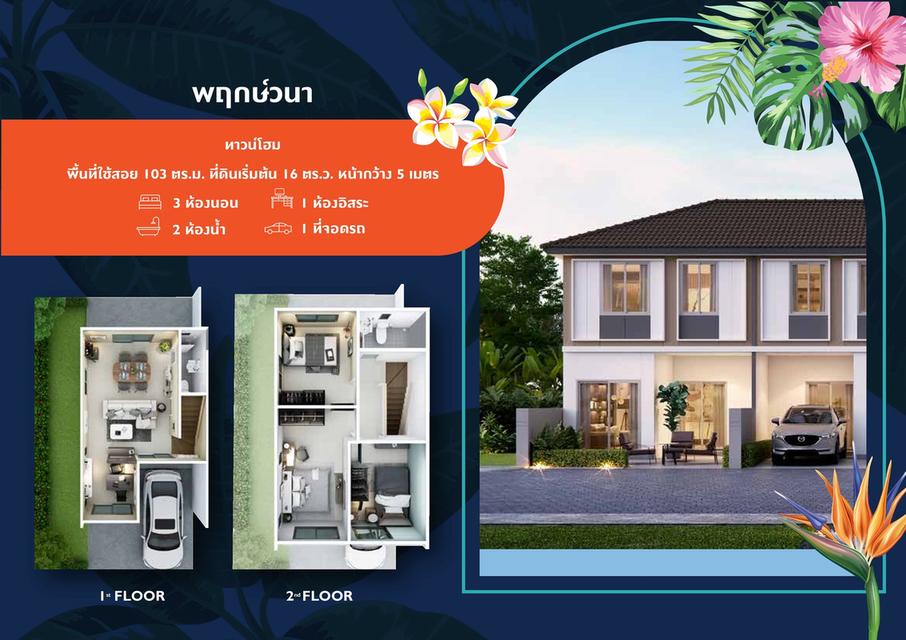 บ้านพฤกษาศรีนครินทร์ บางนา PK169 กู้ง่าย โปรโมชั่นเยอะ 2