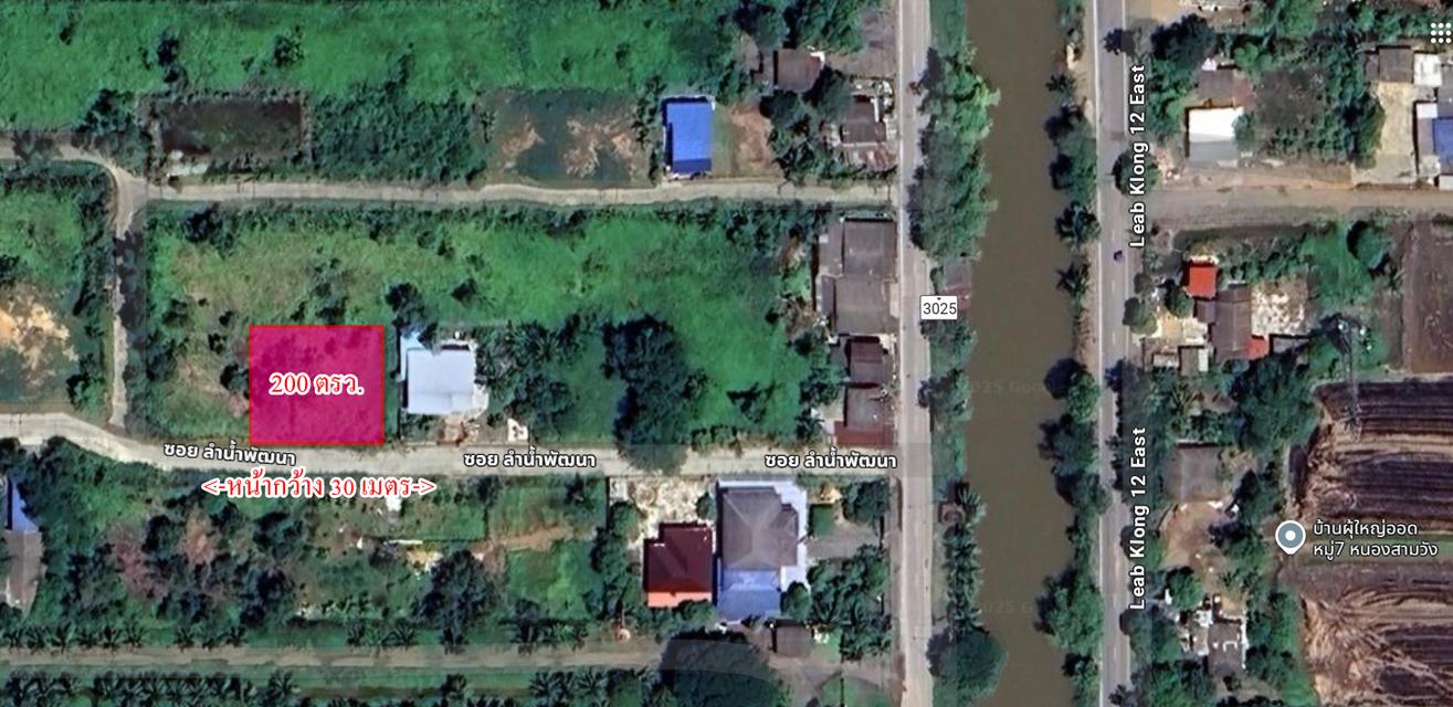 ขาย/เช่า ที่ดิน 200 ตรว. คลอง12 หนองเสือ ปทุมธานี (เจ้าของเอง) 2