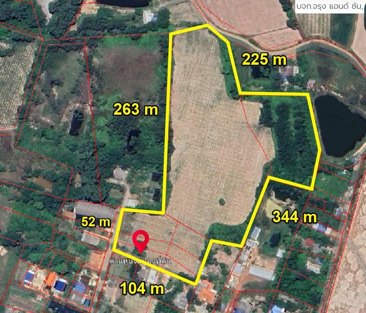 ขายที่ดินหนองตารอด บ้านซ่อง 22 ไร่ ใกล้ถนนสี่เลนเส้น319-900เมตร อ.พนมสารคาม ฉะเชิงเทรา 4