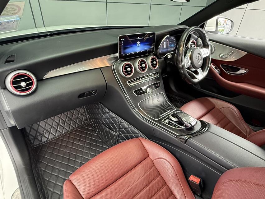2021 BENZ C-CLASS, C200 COUPE AMG DYNAMICโฉม W205 ปี14-23 สีขาว เกียร์ออโต้ รูปที่ 8