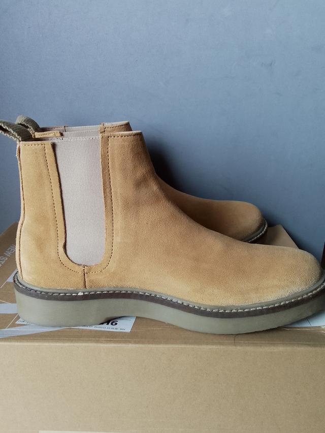 Zara รองเท้าบู้ท หนังกลับ PU สภาพดี