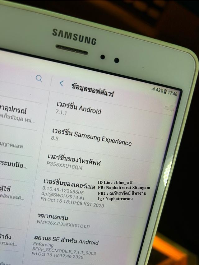 Samsung Tab A 8.0 With Spen จอ8นิ้วรองรับ4G ใส่ซิมโทรได้ ปากกาในตัว ใช้งานปกติ