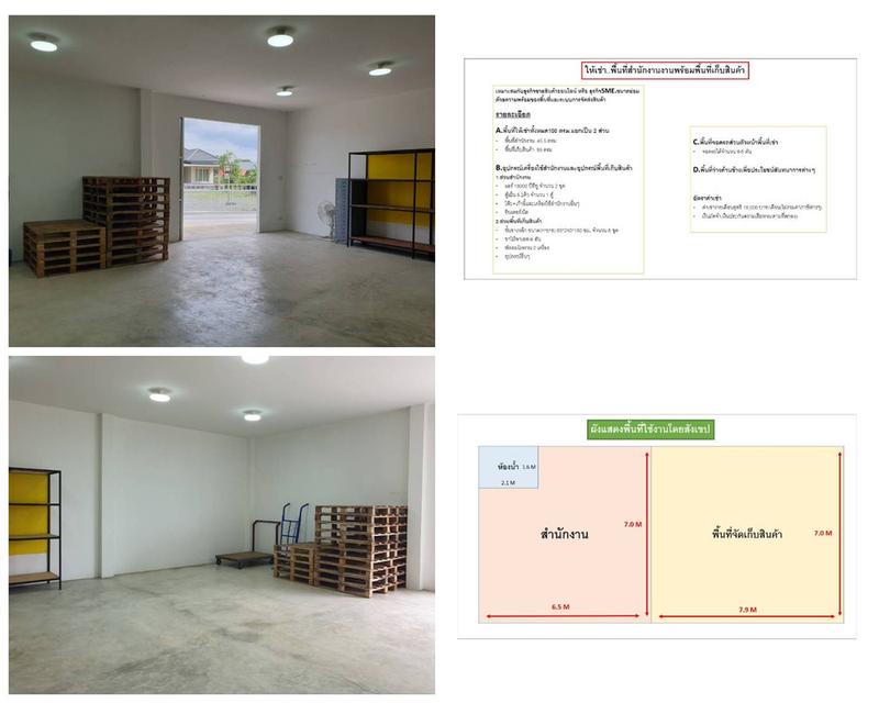 สำนักงานและคลังสินค้า (ขนาดกะทัดรัด) อุปกรณ์ครบ ให้เช่าราคาถูก 19