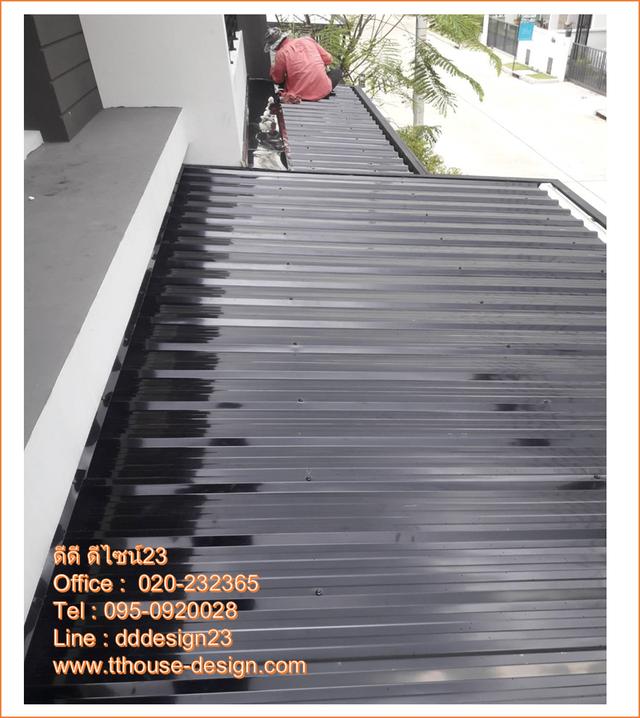 รับเหมา ต่อเติม โครงหลังคาเหล็ก หลังคา กันสาด เทพื้น ปูกระเบื้อง 095-0920028 11