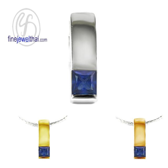Finejewelthai เครื่องประดับ จี้ไพลิน พลอยแท้ P1118bl