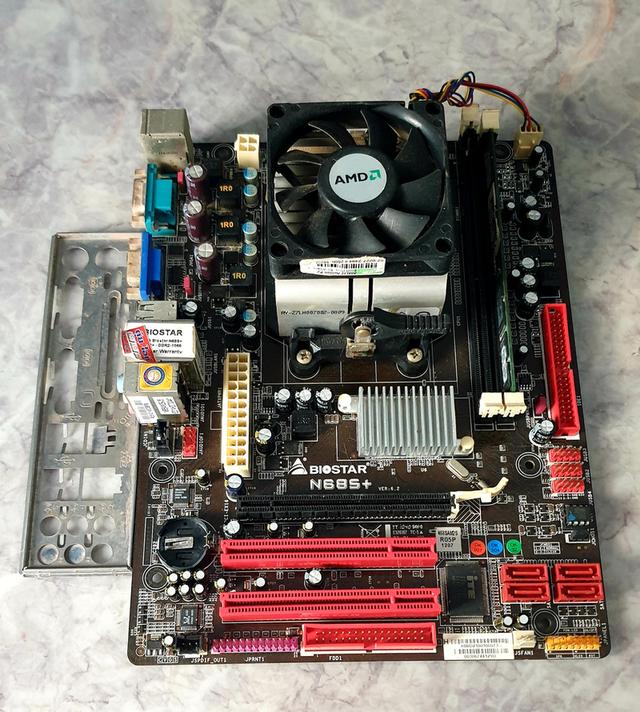 AMD Atlon 64 X2 + เมนบอร์ด n68 s+ Ram 1 GB ddr2 ใช้ได้ปกติ 250฿รวมส่งครับ เอาไปใช้ทำงาน ต่อ server ได้ครับ รูปย่อยที่ 1