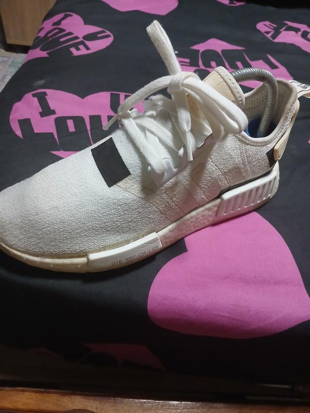 adidas gazelle silver green womens ADIDAS Big Kids' NMD Runner Casual Shoes, White