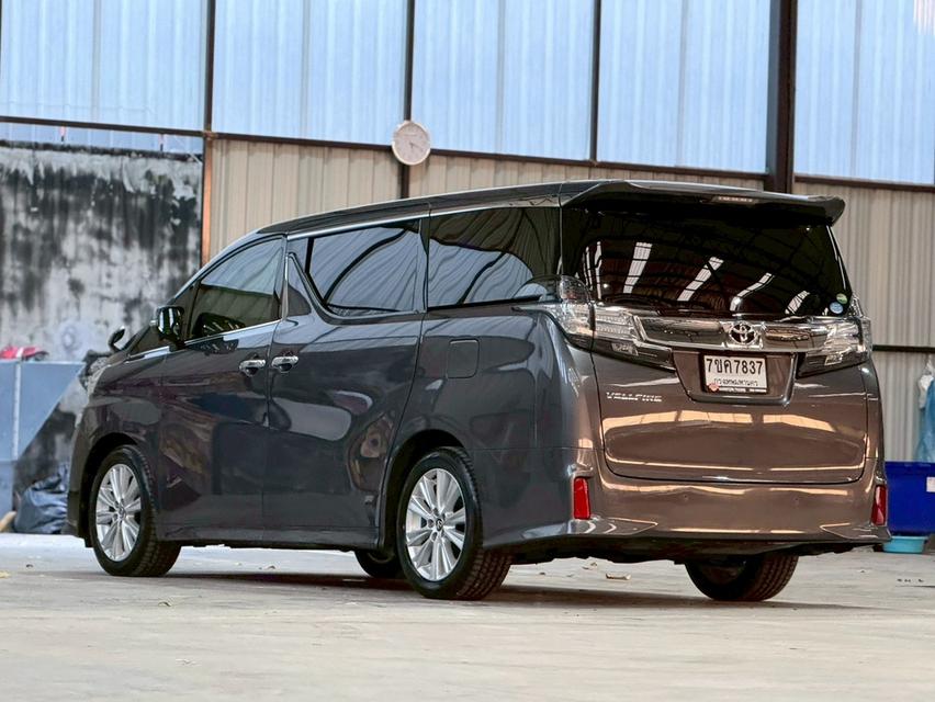 ปี 2015 TOYOTA VELLFIRE, 2.5 Z โฉม ปี15-23สีเทา เครื่องยนต์เบนซินล้วน มือเดียวป้ายแดง