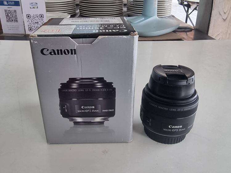 เลนส์ Canon EF-S 35mm f/2.8 Macro IS STM สภาพดี เลนส์ใส ไม่มีรา