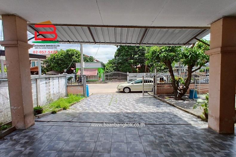 บ้านเดี่ยว หมู่บ้าน พนาสนธิ์ การ์เด้นโฮม 3 (ร่มเกล้า 15) เนื้อที่ 69.4 ตร.ว แขวงแสนแสบ เขตมีนบุรี กรุงเทพมหานคร