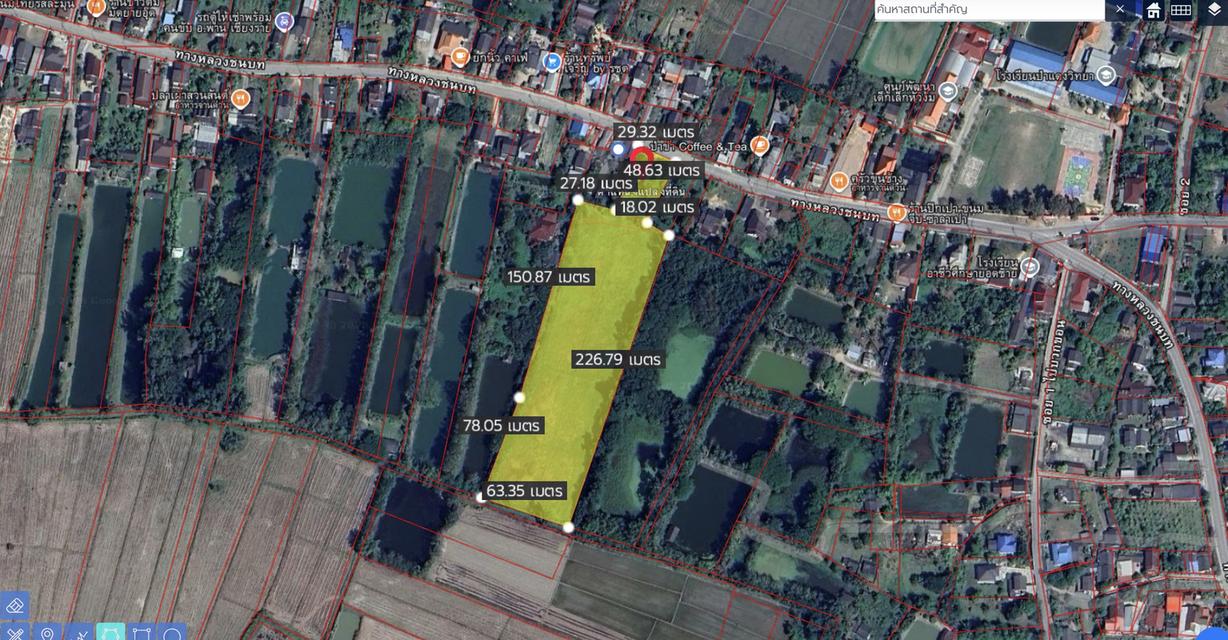 ขายที่ดินติดถนน อ.พาน เชียงราย วิวภูเขา บรรยากาศเงียบสงบ 11