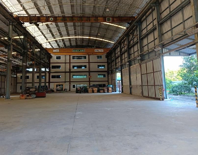 ให้เช่าโกดัง มีเครนพร้อมออฟฟิศ 4 ชั้น / ทำเล คลอง 6 ธัญบุรี / ถนนเลียบคลองหก 1