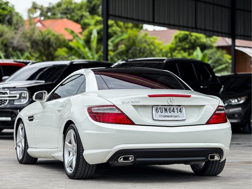 รหัสรถ WRT6414 Benz SLK200 Amg Package 1.8 R172 Convertible AT สีขาวปี2013 6