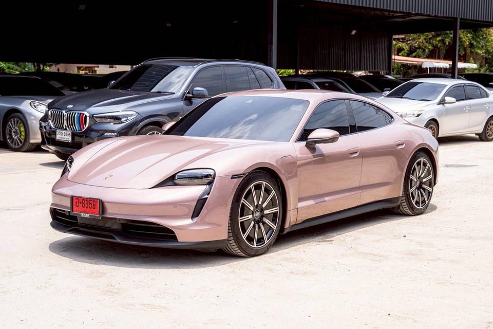 รหัสรถ 67GG8359 #Porsche #Taycan  ปี 2021  พิเศษสีนี้ออฟชั่น Frozen Berry รถศูนย์ AAS