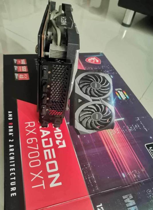 การ์ดจอ MSI AMD RX 6700XT DDR6 Ram 12GB 4