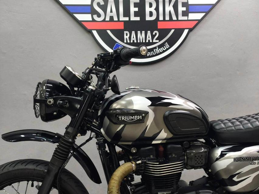 TRIUMPH BONNEVILLE T100 BLACK ปี 2017 ABS🇬🇧 แต่ง TRACKER หล่อๆ จบ ๆ พร้อมขี่ รูปที่ 5