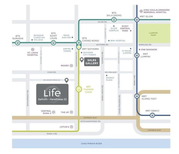 CM04377 ขายดาวน์ คอนโด ไลฟ์ สาทร-นราธิวาส 22 LIFE Sathorn-Narathiwas 22 คอนโดมิเนียม ซอยนราธิวาส 22 5