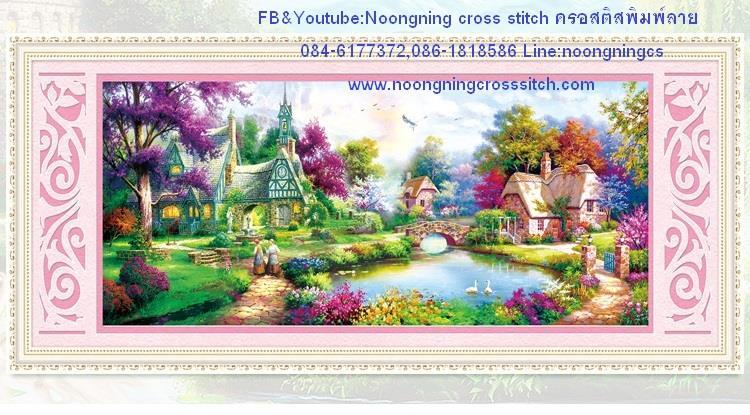 ร้าน Noongning Cross stitch ครอสติสพิมพ์ลาย จำหน่ายอุปกรณ์ครอสติส ภาพติดเพชร1725 1