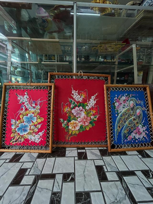 ชุดภาพเขียน 3 ภาพ พร้อมเฟรมไม้