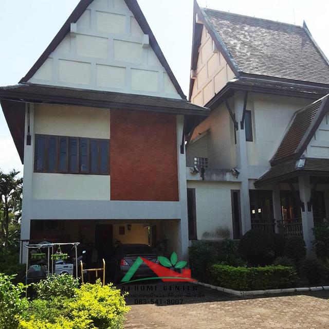 ขายบ้านทรงไทยประยุกต์ริมน้ำ ขนาด1-0-42ไร่ ซ.หอมเกร็ด18 สามพราน ใกล้ตลาดดอนหวาย 3