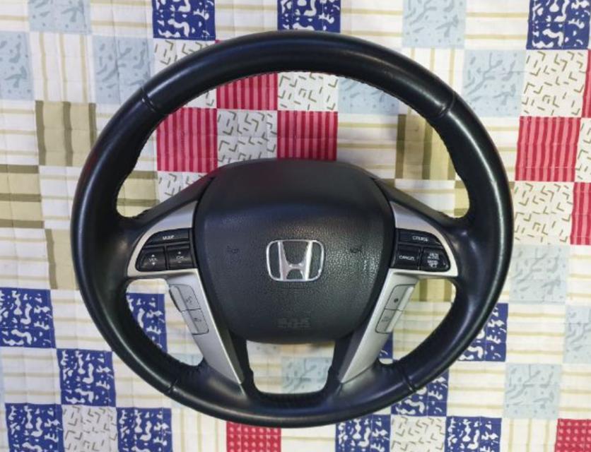 พวงมาลัยหนังแท้ airbag ถอดญี่ปุ่น Honda ใช้ได้ทุกรุ่น 4