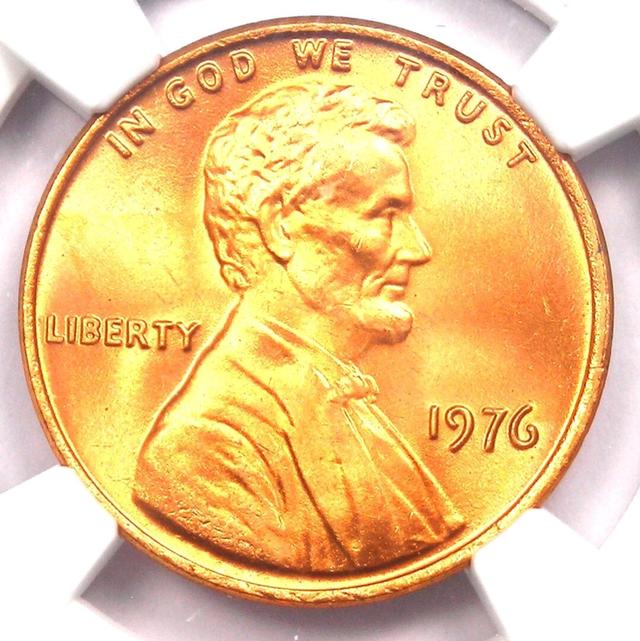 เหรียญ 1 เซนต์ ลินคอล์น (Lincoln Cent) ปี 1976 จากสหรัฐอเมริกา