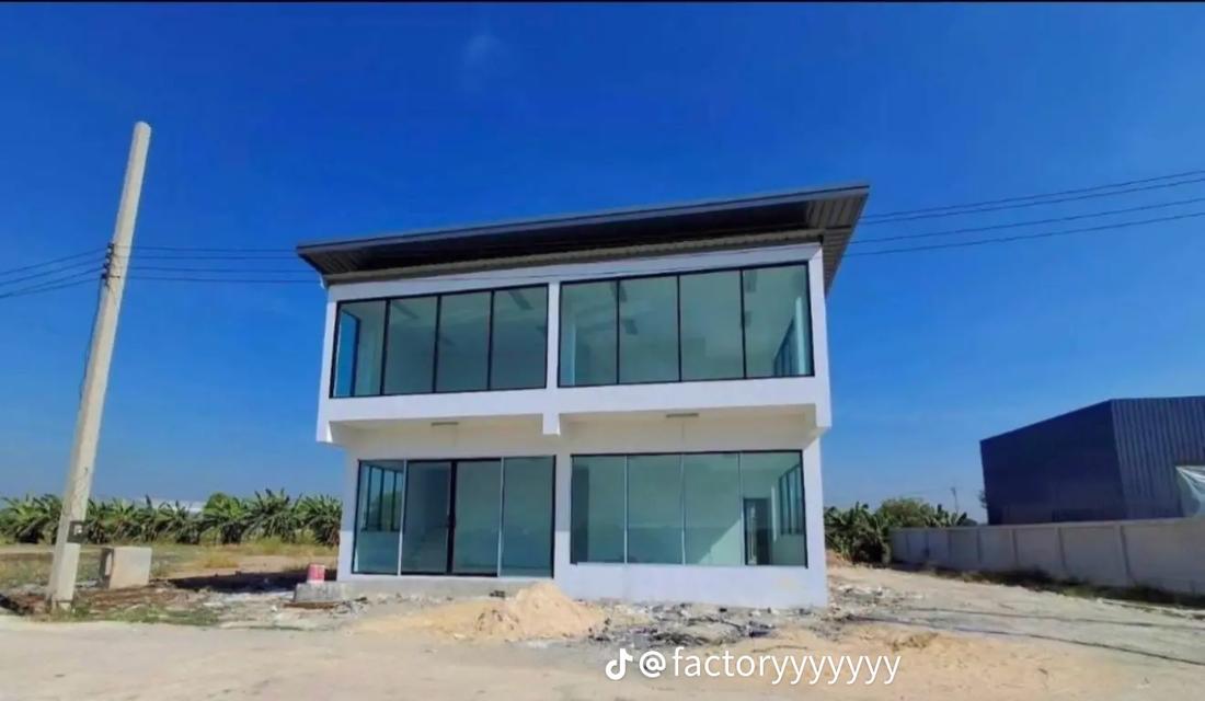 ขายที่ดิน+พร้อมสร้างโกดัง โรงงาน ออฟฟิศใหม่ ย่านบางบัวทอง นนทบุรี 340 4