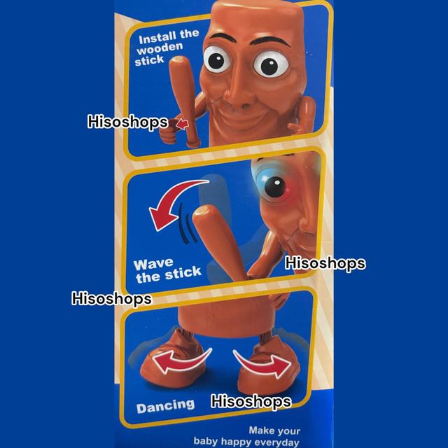 TUNG TUNG DANCE WOODEN STICK MAN ทุงทุงเต้น แดนซ์กระจาย ตัวการ์ตูนฮิต เต้น ใส่ถ่าน มีเสียงมีไฟ สุดฮา 7