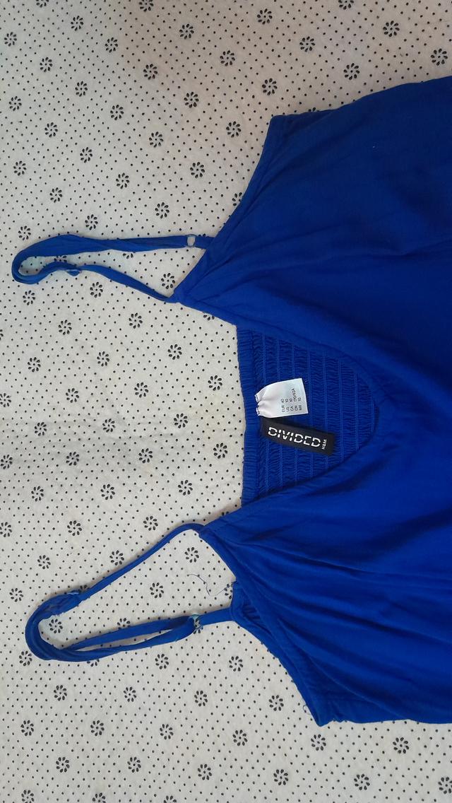 เดรสสายเดี่ยวสีน้ำเงิน H&M
