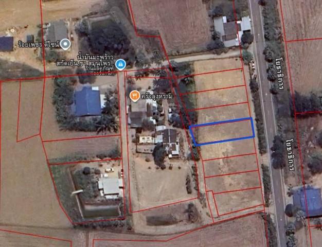 ขายที่ดิน 115 ตารางวา ถมแล้ว ติดถนนโยธาธิการ ตำบลหนองจอก อำเภอท่ายาง จังหวัดเพชรบุรี 1