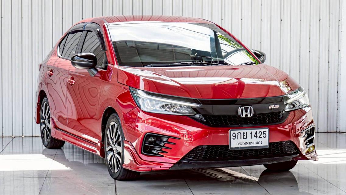 HONDA CITY 1.0 RS ปี 2020 สีแดง โฉม ปี19-ปัจจุบัน 4D
