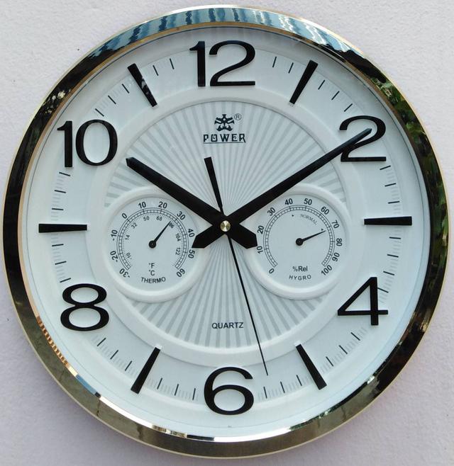 ชุบเงินเงานาฬิกาแขวนผนัง POWER รุ่น FP8915  1