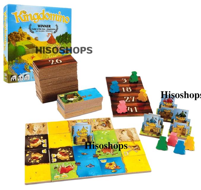 Kingdomino เกมคิงส์โดมิโน บอร์ดเกม เกมกระดานแสนสนุก ช่วยเสริมสร้างพัฒนาการและทักษะการเล่นเกม ช่วยฝึกสมาธิ เกมส์ยอดฮิต