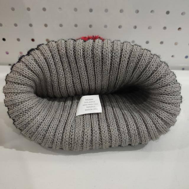 หมวกถัก Polar Wear 2 Ply Hat สีดำ-แดง ปอมปอม รูปที่ 7