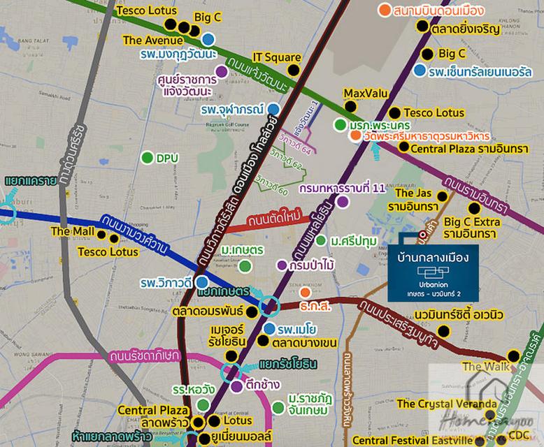 บ้านกลางเมือง เออร์บาเนี่ยน เกษตร-นวมินทร์ 2 ให้เช่าทาวน์โฮม 3 ชั้น ซอยลาดปลาเค้า 79 ใกล้ The Jas รามอินทรา 3 ห้องนอน 3 ห้องน้ำ ตกแต่งครบ 11