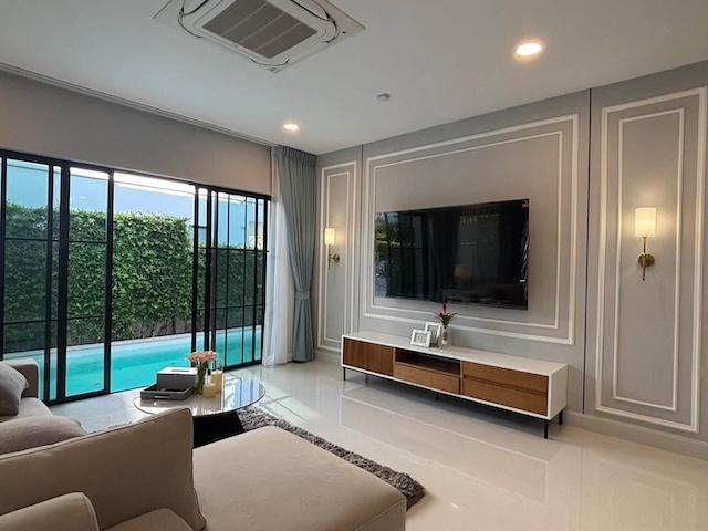 MHR255 Private Pool House & Pet Friendly! ให้เช่าบ้านเดี่ยวหรู นันทวัน พระราม 9 กรุงเทพกรีฑาตัดใหม่ บ้านสวยพร้อมสระว่ายน้ำส่วนตัว 9